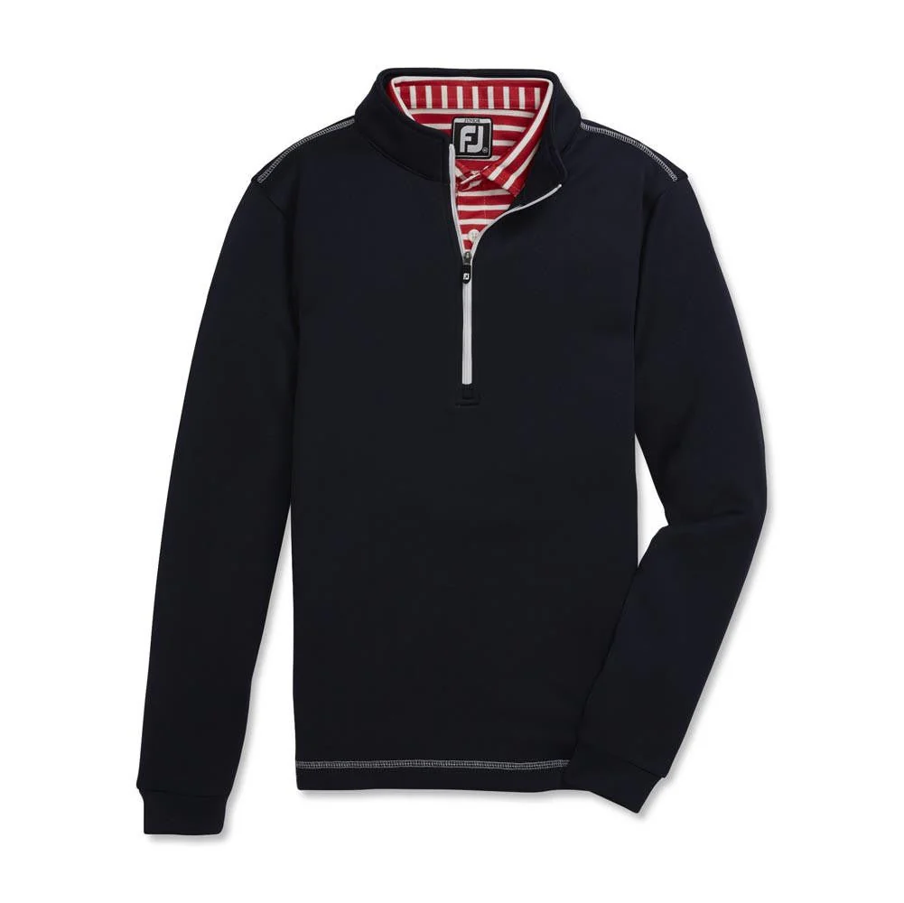 FootJoy Junior 1/2 Zip Midlayer with Contrast Stitch - Image 4