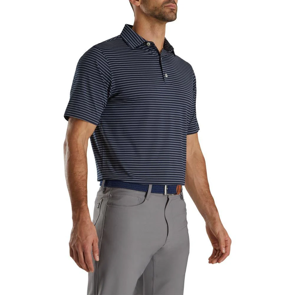 FootJoy Lisle Classic Pencil Stripe Polo - Image 15