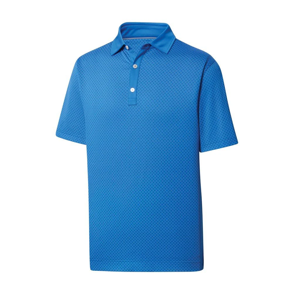 FootJoy Lisle Diamond Dot Print Self Collar Polo - Image 3