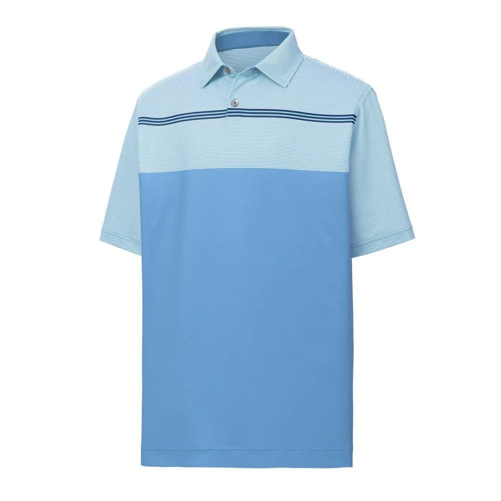 FootJoy Lisle Engineered Pinstripe Self Collar Polo - Image 2