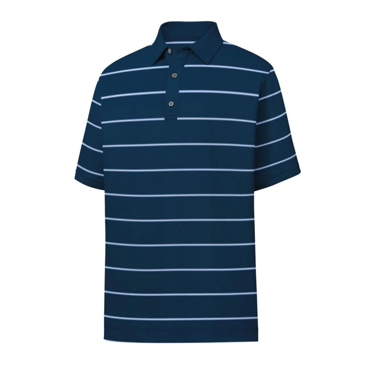 FootJoy Lisle Pique Open Stripe Self Collar Polo - Image 3