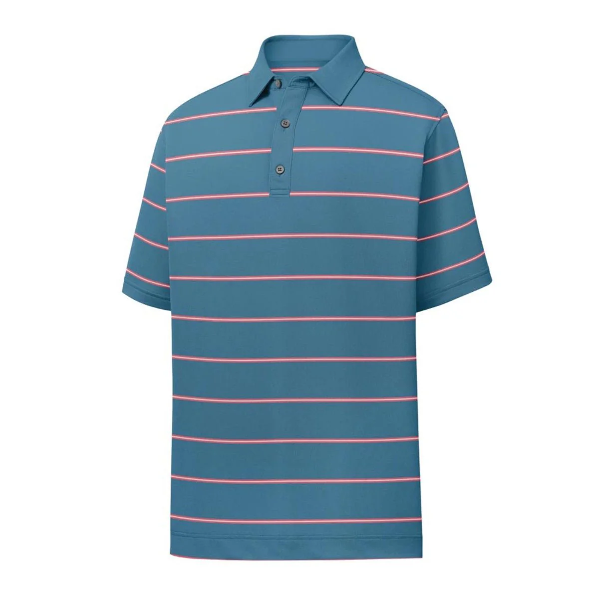 FootJoy Lisle Pique Open Stripe Self Collar Polo - Image 4