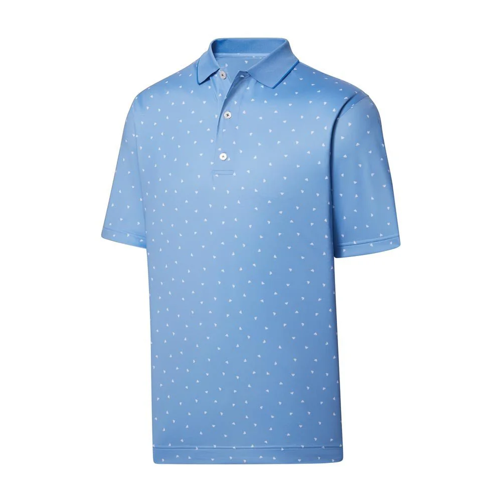 FootJoy Lisle Push Play Print Knit Collar Golf Polo - Image 2