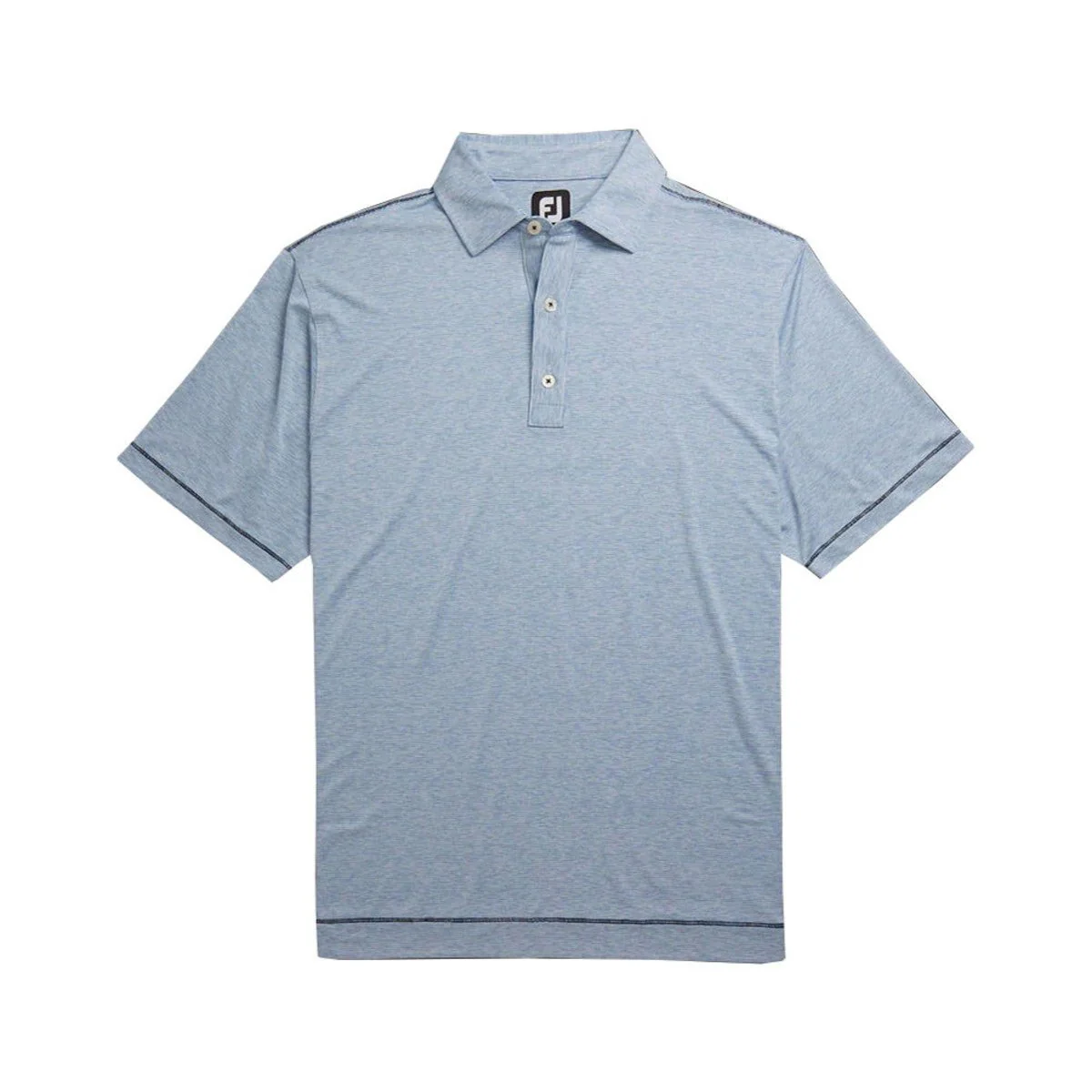FootJoy Lisle Space Dye Microstripe Self Collar Polo - Image 4