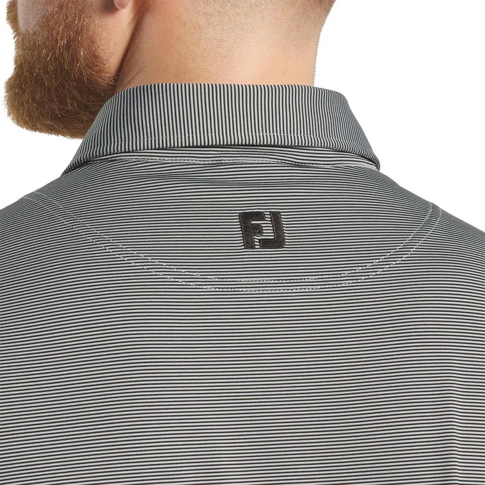 FootJoy MicroFeeder Stripe Lisle Golf Polo - Image 3