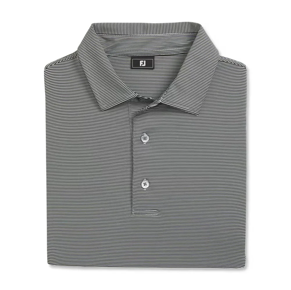 FootJoy MicroFeeder Stripe Lisle Golf Polo - Image 4