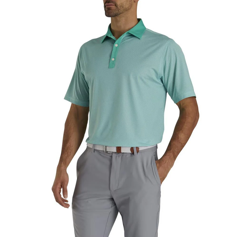 FootJoy Mini Check Lisle Golf Polo - Previous Season Style