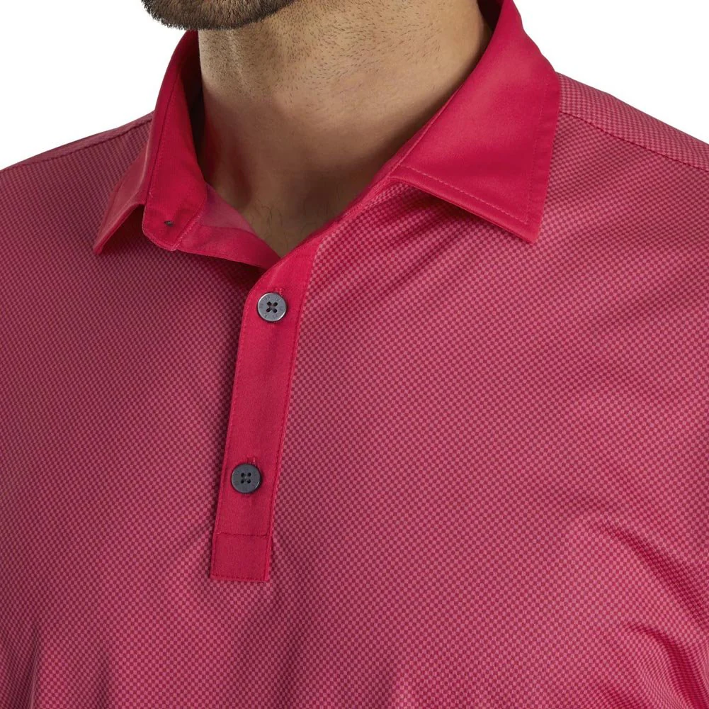 FootJoy Mini Check Lisle Golf Polo - Previous Season Style - Image 7