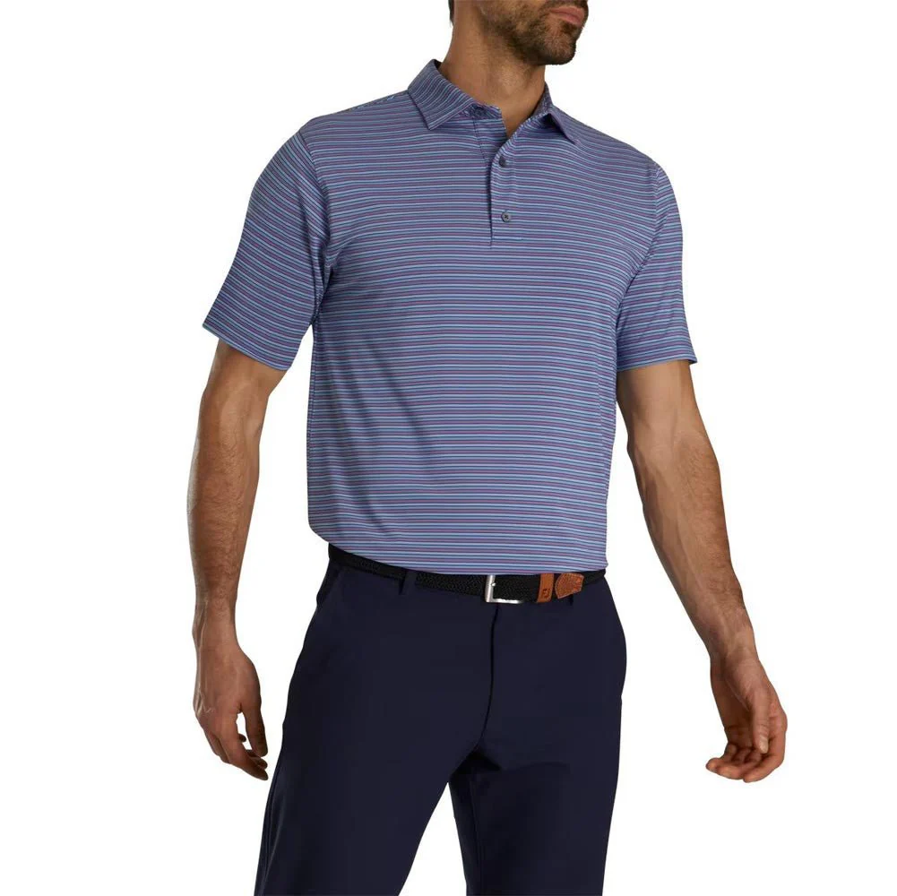 FootJoy Multi-Pinstripe Lisle Self Collar Polo