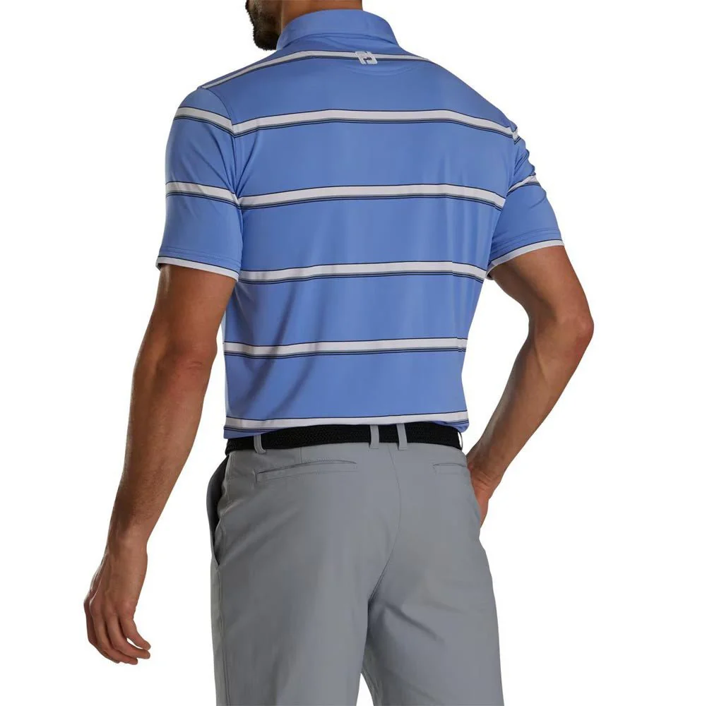 FootJoy Open Stripe Lisle Self Collar Polo - Image 2