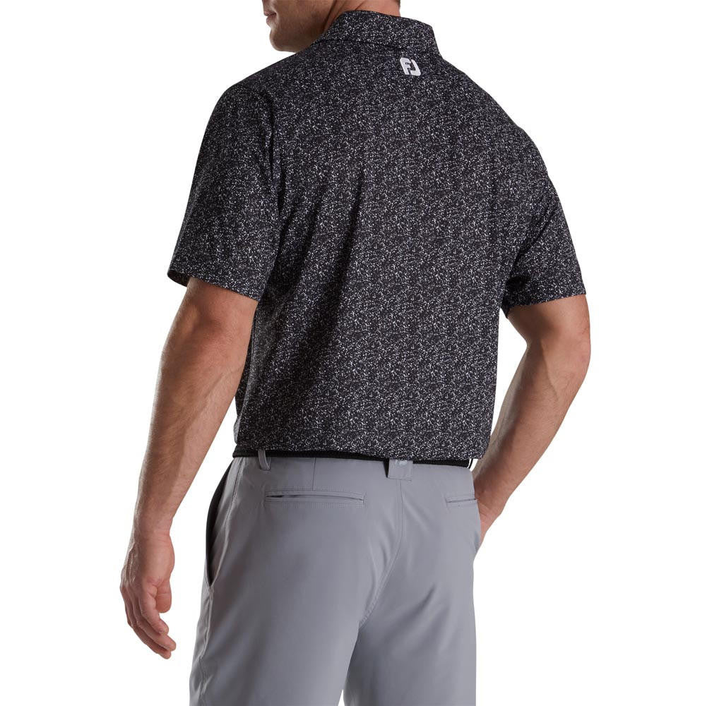 FootJoy Paint Splatter Print Lisle Self Collar Polo - Image 6
