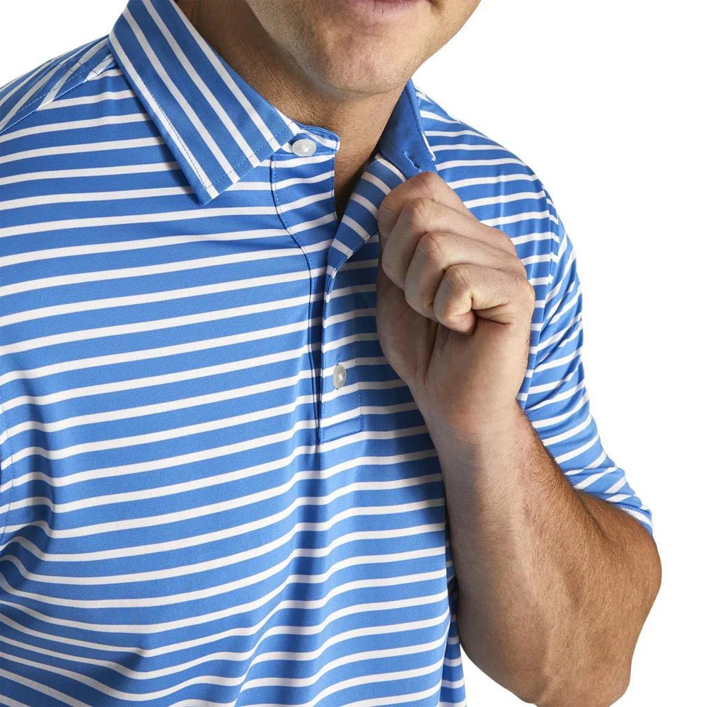FootJoy ProDry 2 Color Stripe Lisle Self Collar Polo - Image 3