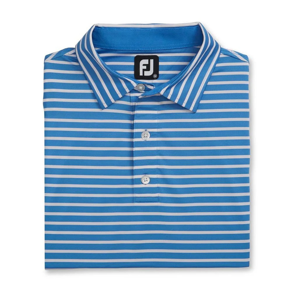 FootJoy ProDry 2 Color Stripe Lisle Self Collar Polo - Image 4