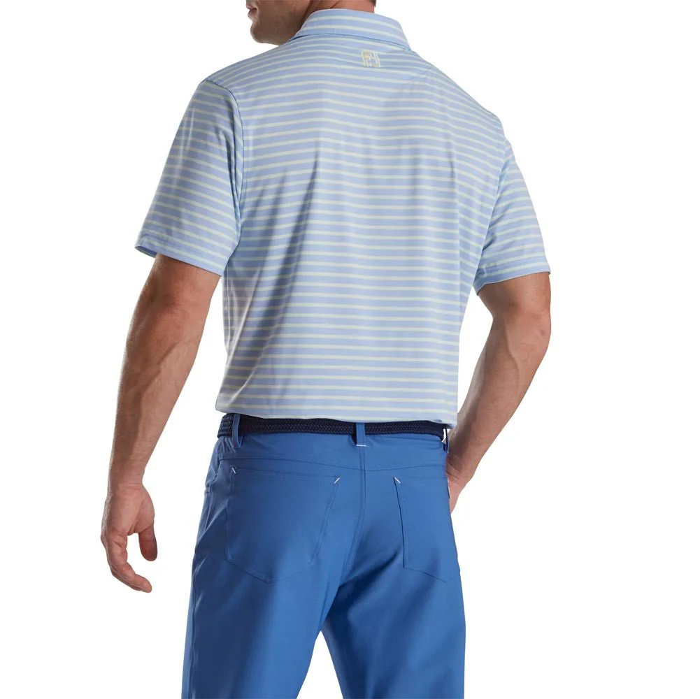 FootJoy ProDry 2 Color Stripe Lisle Self Collar Polo - Image 6