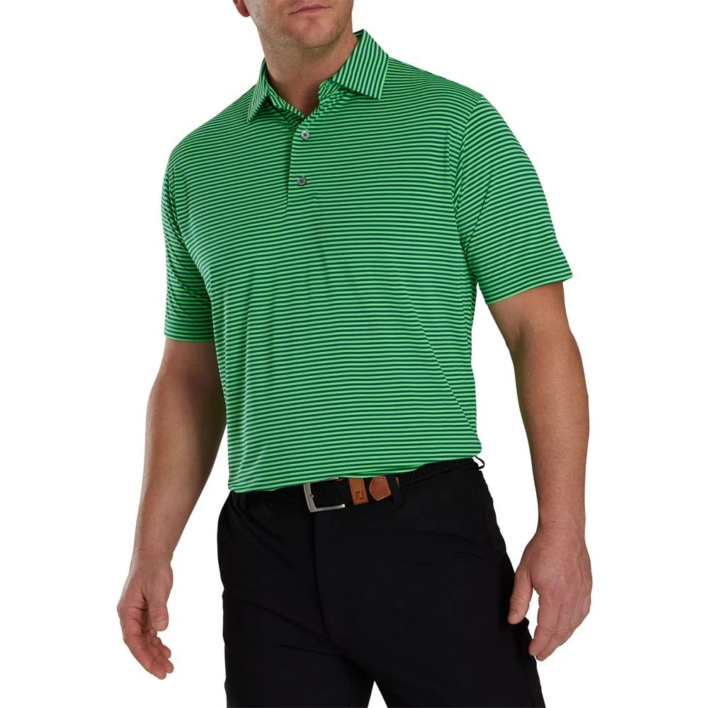 FootJoy ProDry Lisle Feeder Stripe Golf Polo - Previous Season Style