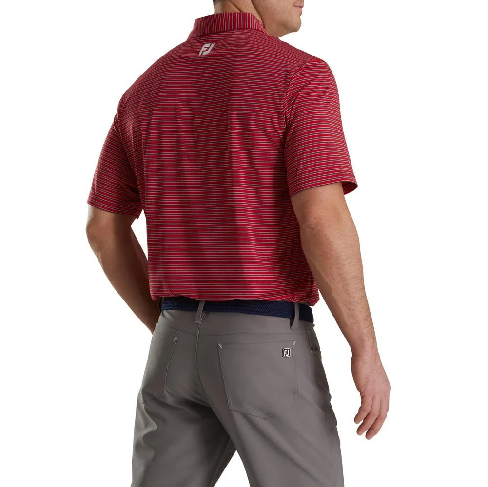 FootJoy ProDry Pinstripe Lisle Self Collar Polo - Image 2