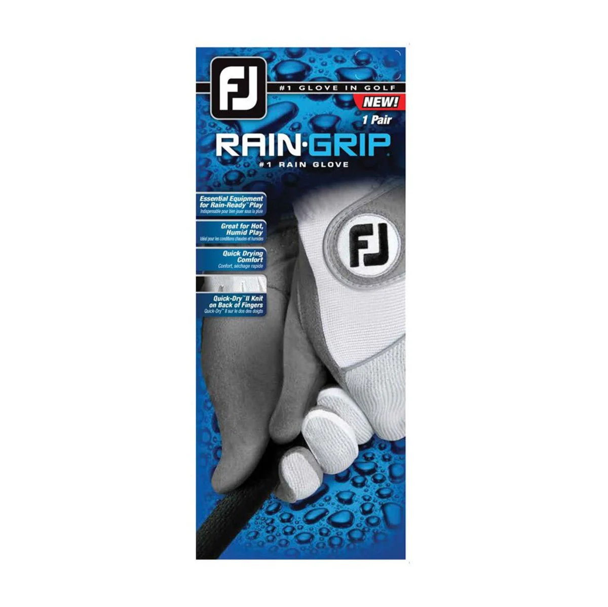 FootJoy Men's RainGrip Glove - White - Pair - Prior Generation - Image 4