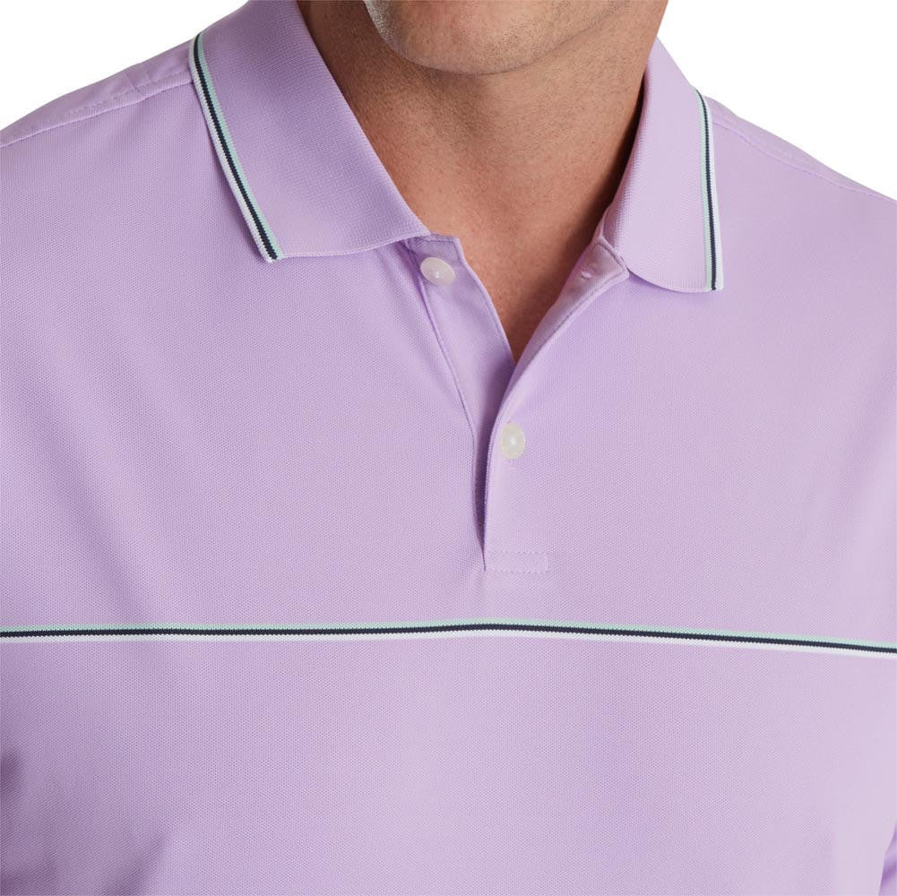 FootJoy Small Details Stretch Pique Knit Collar Polo - Image 7