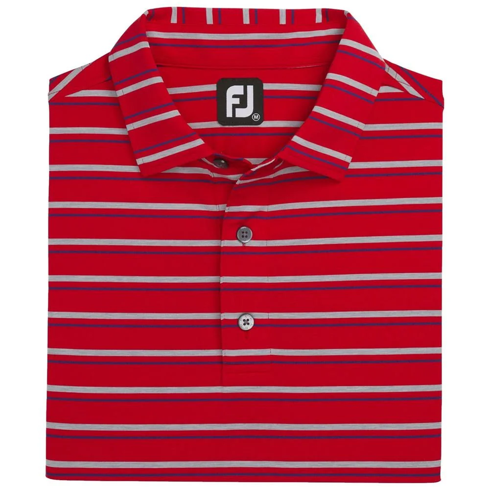 FootJoy Space Dyed Stripe Lisle Self Collar Polo - Image 12