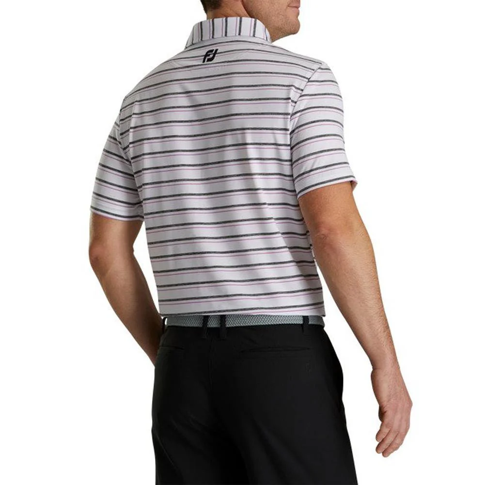 FootJoy Space Dyed Stripe Lisle Self Collar Polo - Image 14