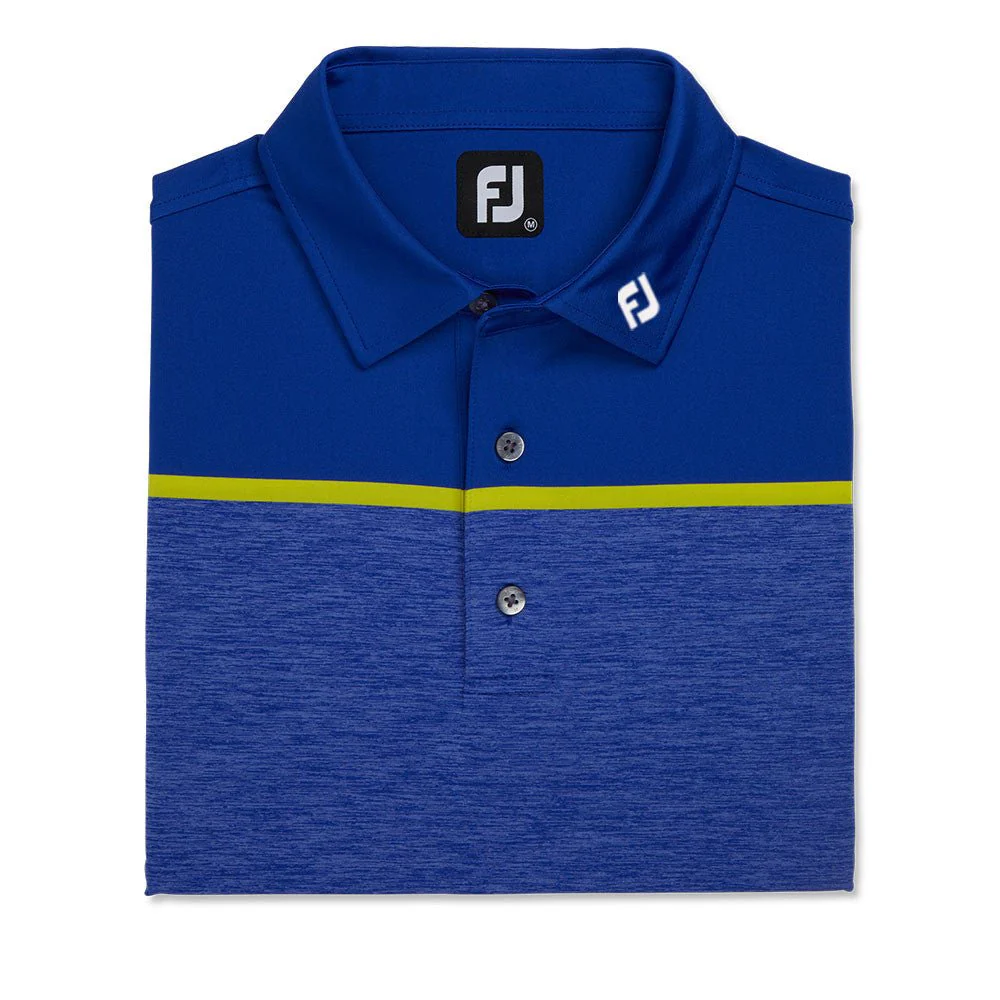 FootJoy Spacedye Block Lisle Self Collar Polo - FJ Logo