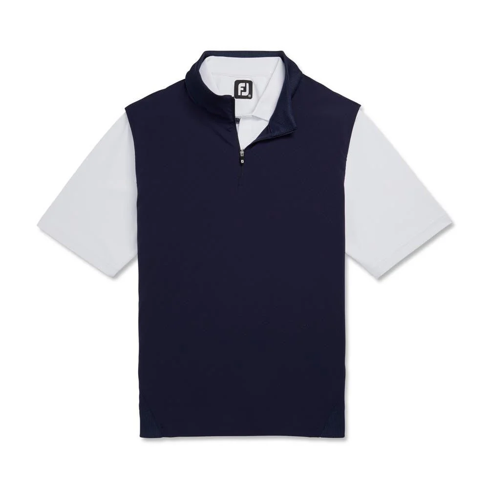 FootJoy Stretch Woven Golf Vest with Knit Accents - Image 11