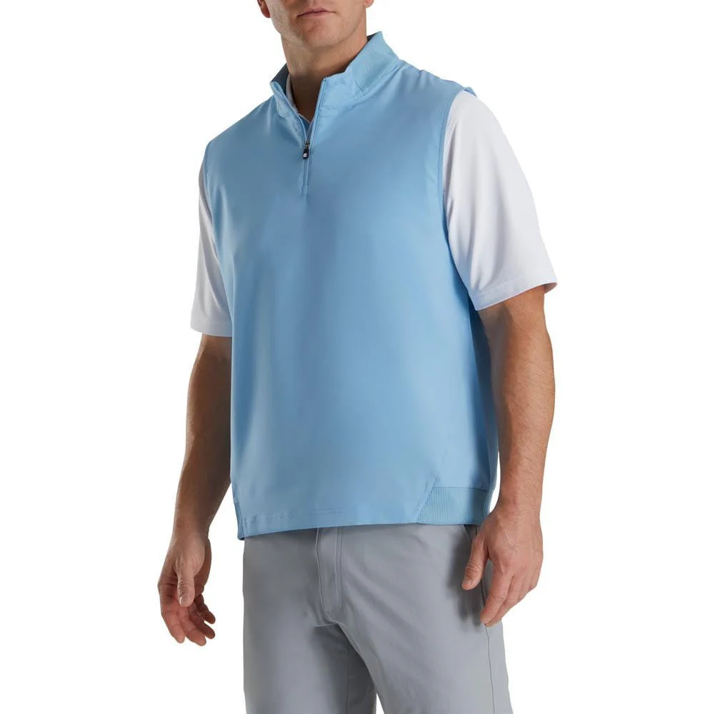 FootJoy Stretch Woven Golf Vest with Knit Accents - Image 5