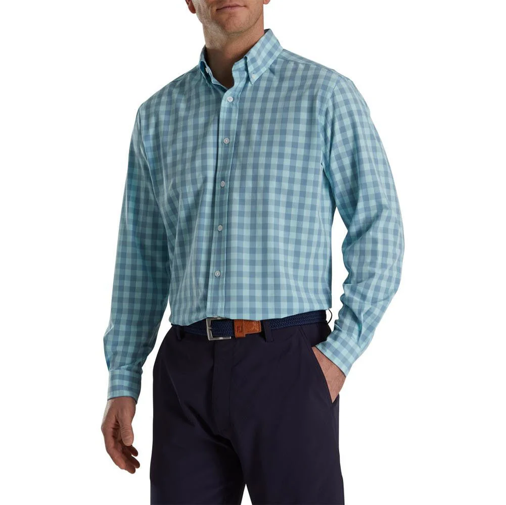 FootJoy Stretch Woven Gingham Shirt - Image 4