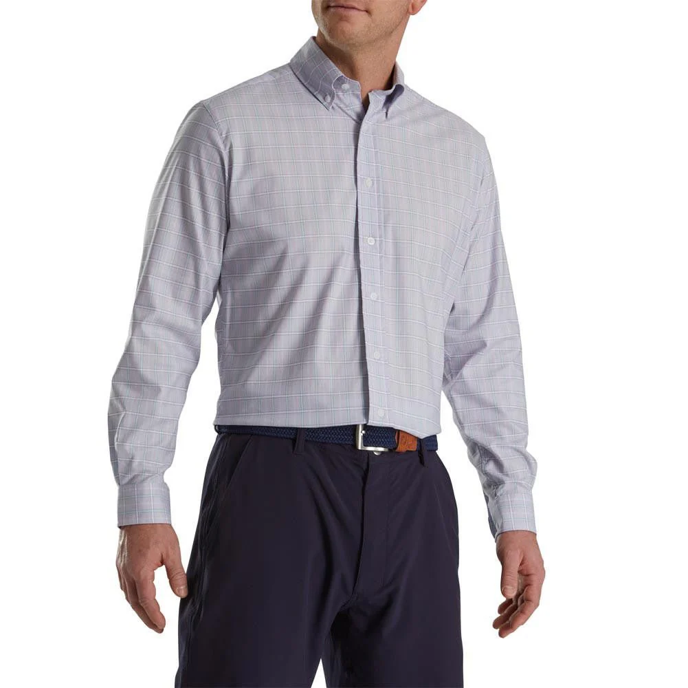 FootJoy Super Soft Woven Plaid Shirt - Image 4