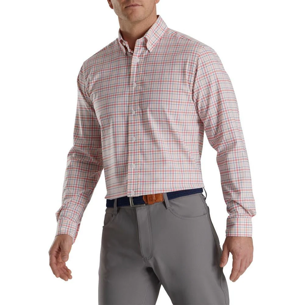 FootJoy Super Soft Woven Plaid Shirt - Image 7