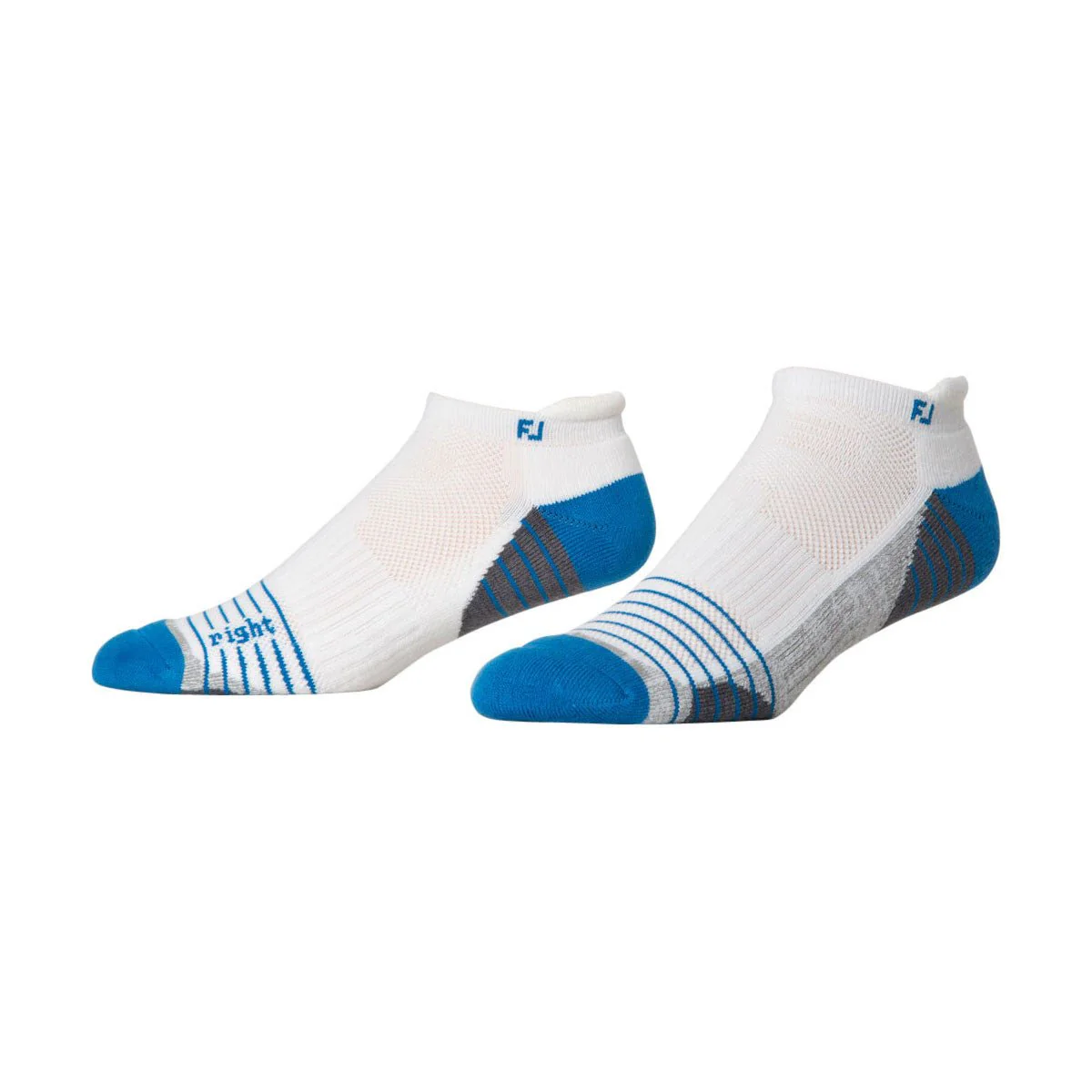 FootJoy TechSof Tour Roll-Tab Sock - White/Blue