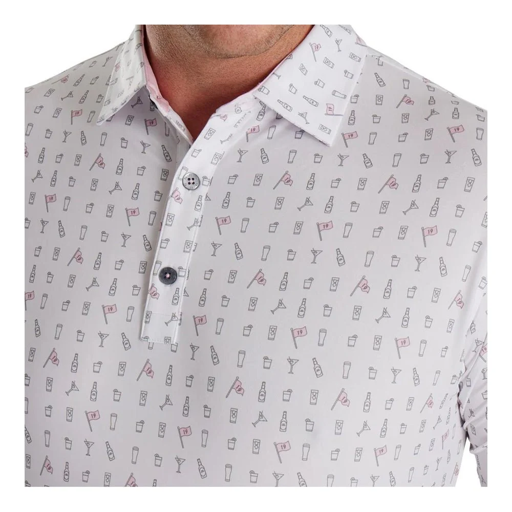 FootJoy The 19th Hole Lisle Self Collar Golf Polo - Image 3