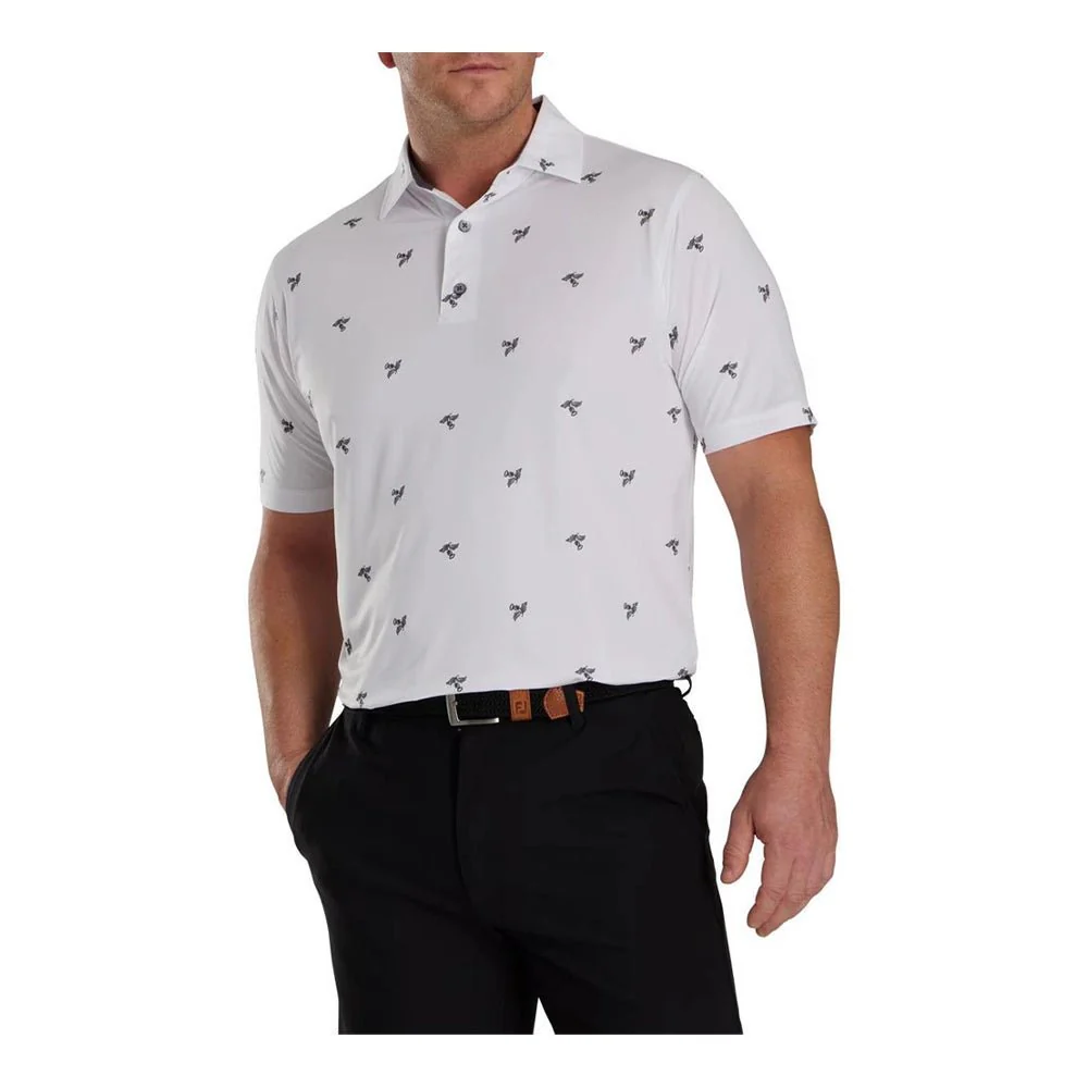 FootJoy Thistle Lisle Self Collar Golf Polo - Previous Season Style
