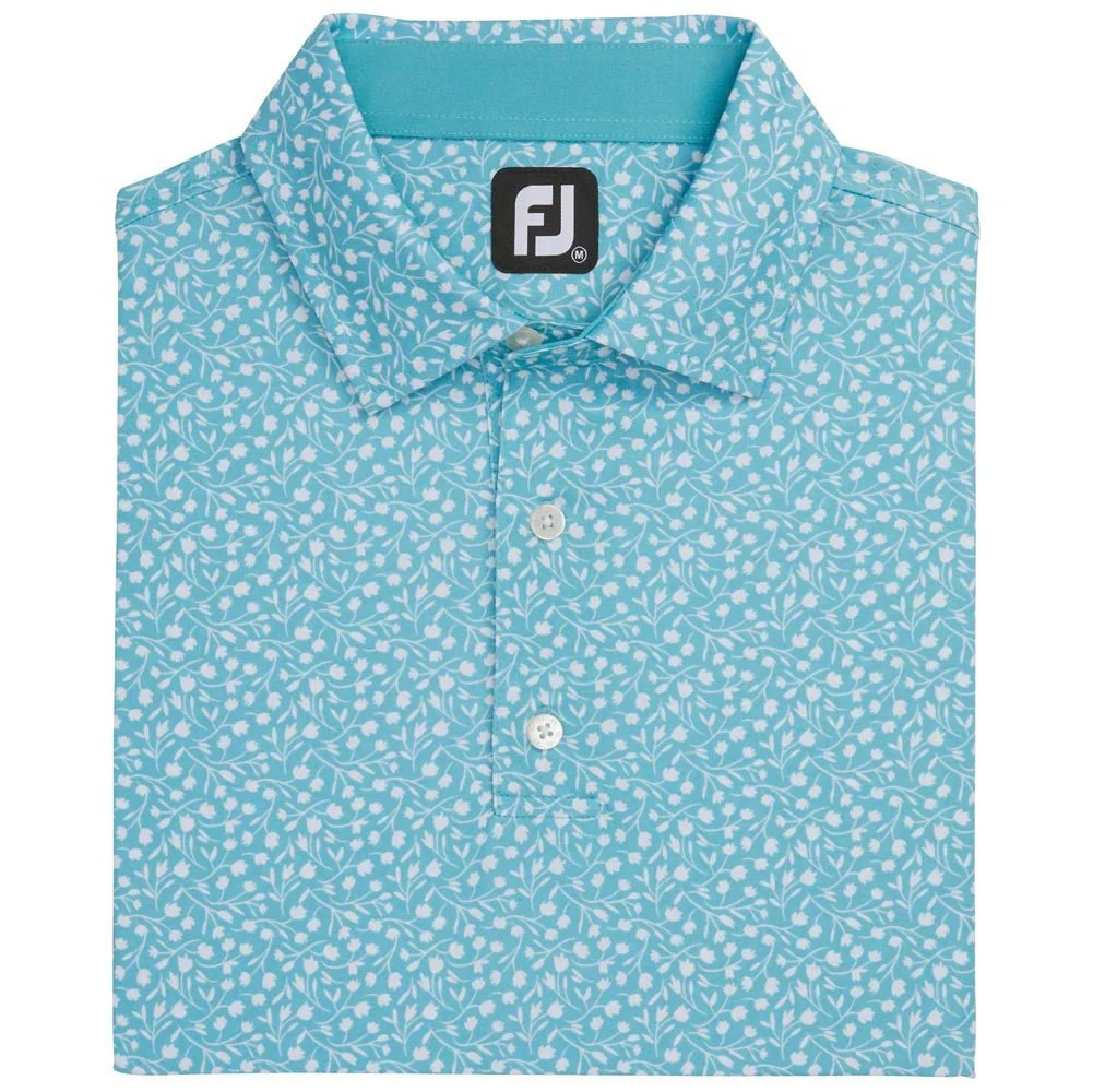 FootJoy Tossed Tulips Lisle Self Collar Polo - Image 4