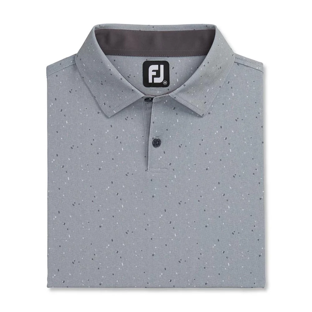 FootJoy Tweed Texture Stretch Pique Self Collar Golf Polo - Previous Season Style - Image 4