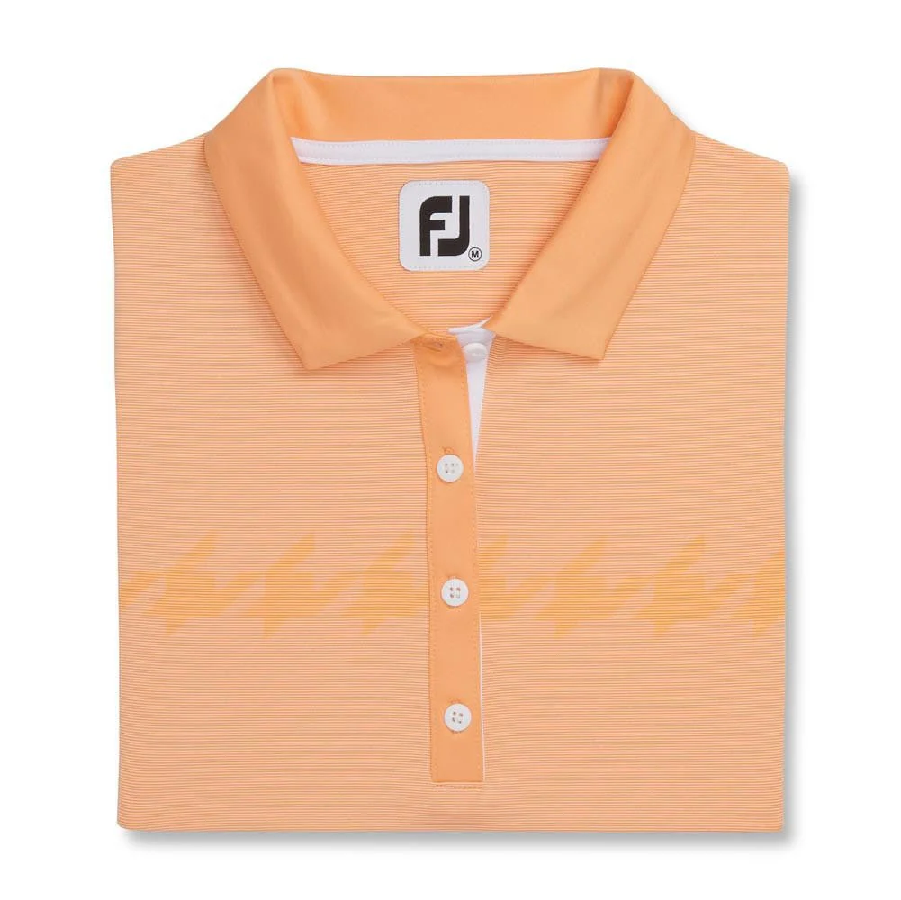 FootJoy Women's Cap Sleeve Houndstooth Print Golf Polo - Image 7