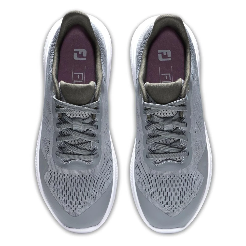 FootJoy Women's FJ Flex Golf Shoes ( Color: Gray White Purple) - Image 3