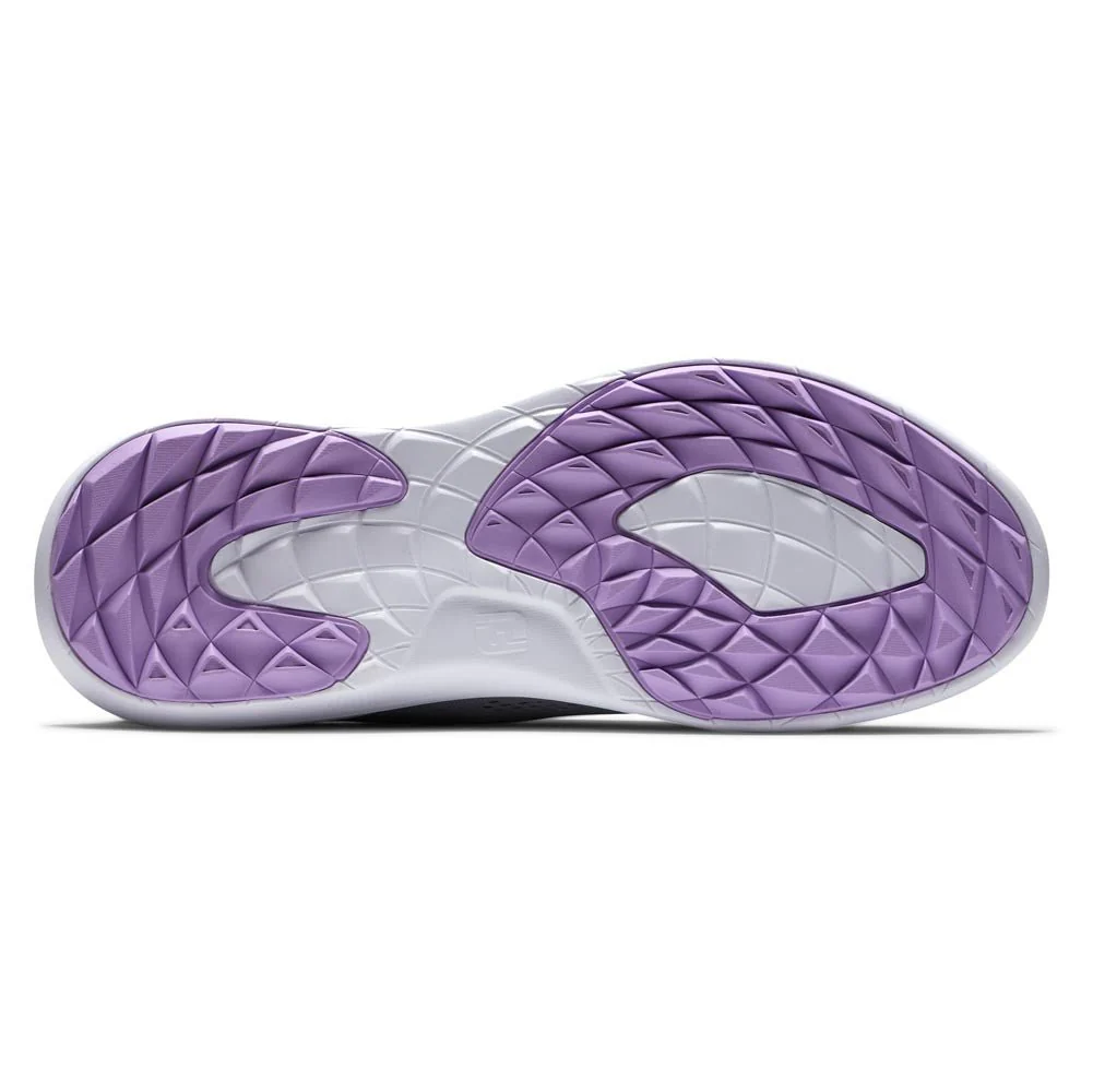 FootJoy Women's FJ Flex Golf Shoes ( Color: Gray White Purple) - Image 4