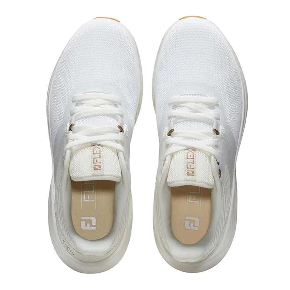 FootJoy Women's FJ Flex Golf Shoes ( Color: White Beige) - Image 4