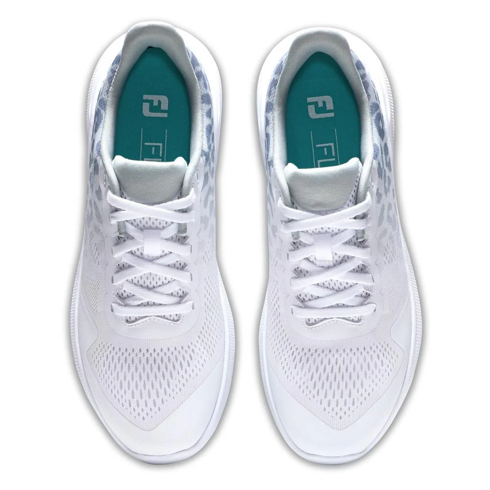 FootJoy Women's FJ Flex Golf Shoes ( Color: White Gray Multi) - Image 3