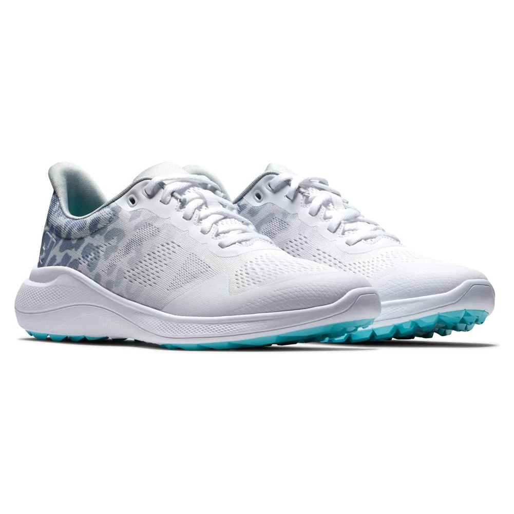 FootJoy Women's FJ Flex Golf Shoes ( Color: White Gray Multi) - Image 5