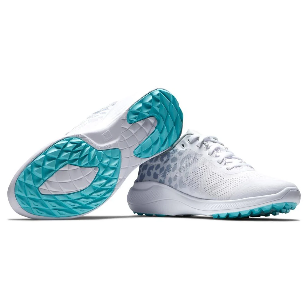 FootJoy Women's FJ Flex Golf Shoes ( Color: White Gray Multi) - Image 6
