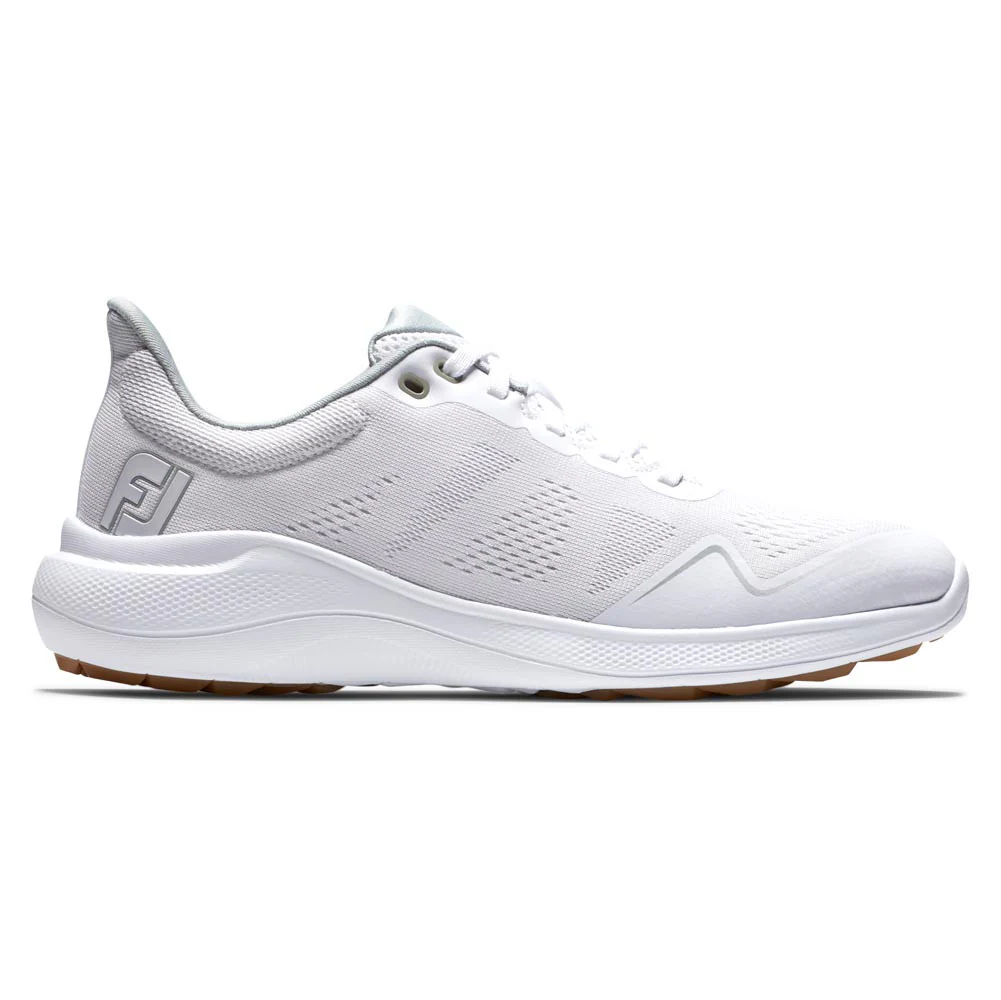 FootJoy Women's FJ Flex Golf Shoes ( Color: White Tan)