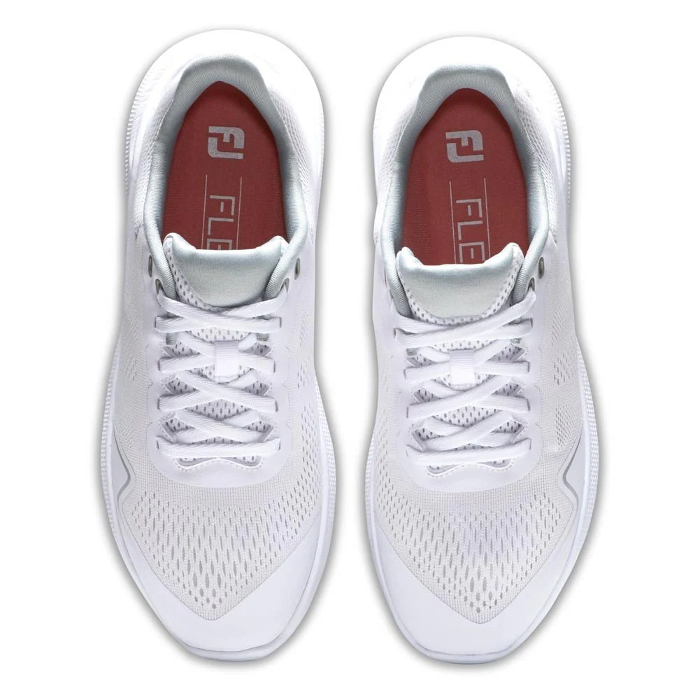 FootJoy Women's FJ Flex Golf Shoes ( Color: White Tan) - Image 3