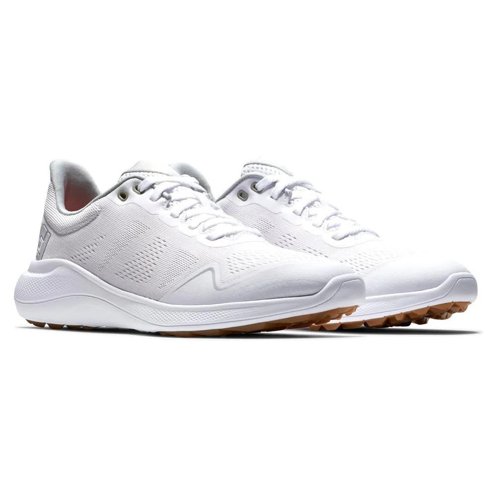 FootJoy Women's FJ Flex Golf Shoes ( Color: White Tan) - Image 5