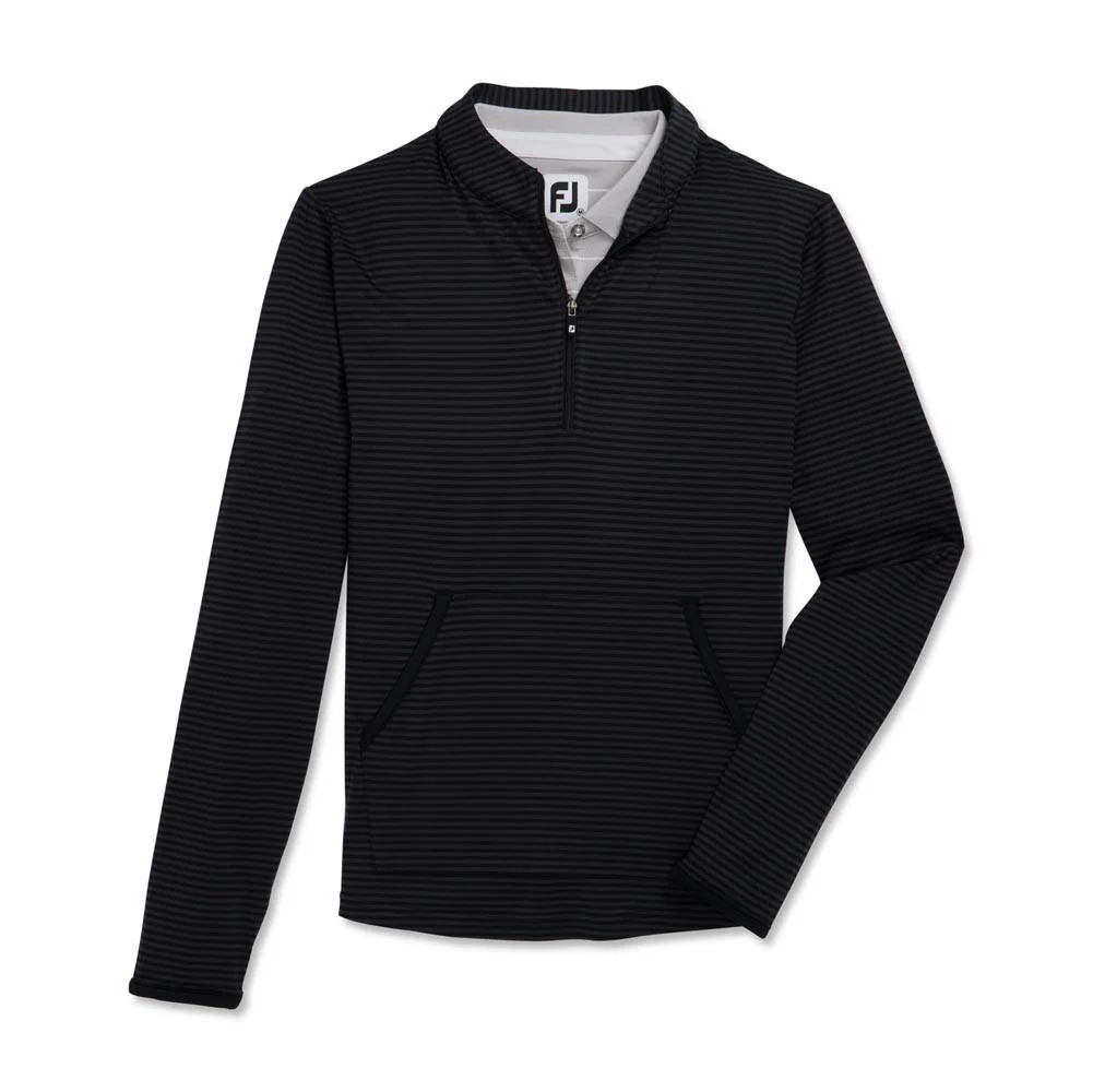 FootJoy Women's Half-Zip Tonal Stripe Golf Mid-Layer - Image 4