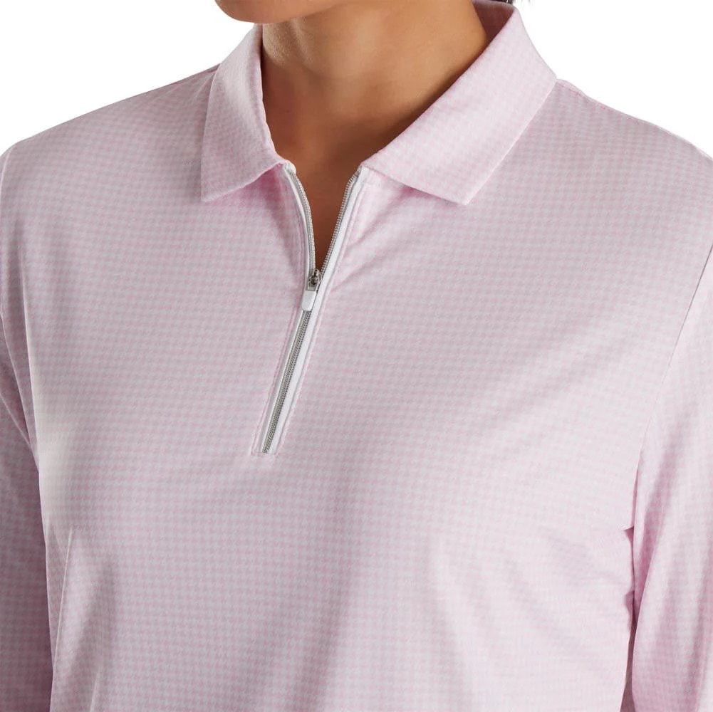 FootJoy Women's Houndstooth Print Sun Protection Shirt - Image 7