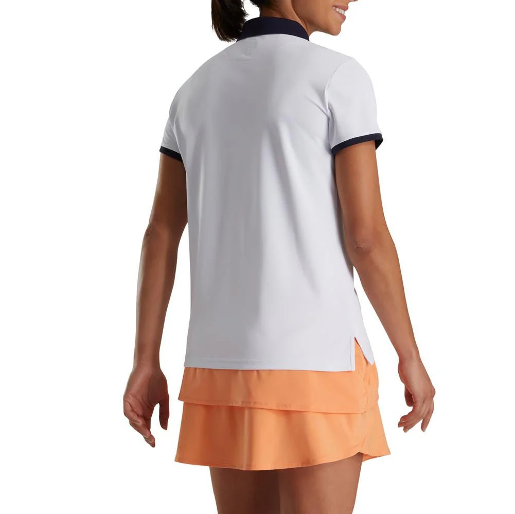 FootJoy Women's Houndstooth Print Trim Polo - Image 2