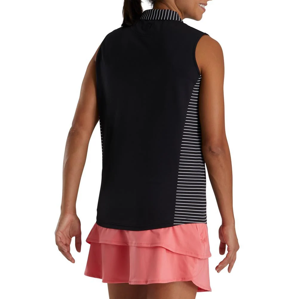 FootJoy Women's Open Placket Sleeveless Polo - Image 2