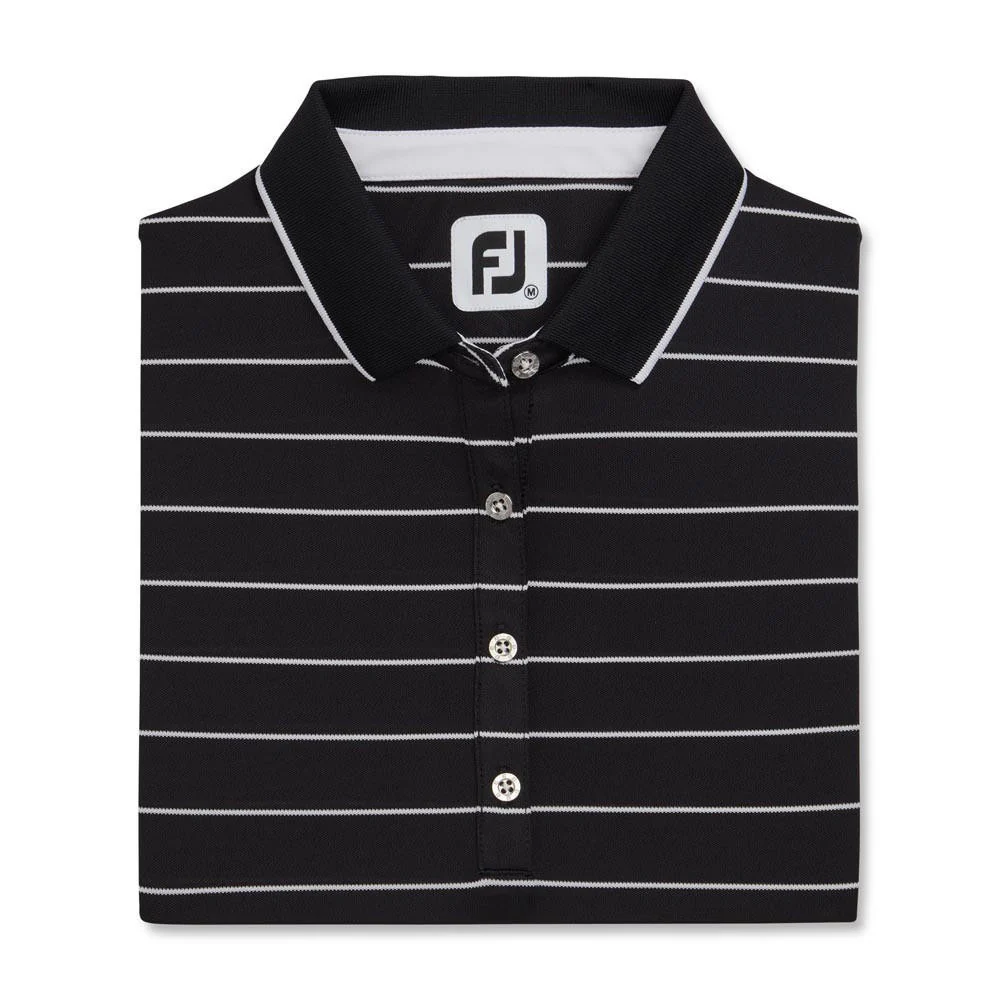 FootJoy Women's Pique Pinstripe Half Sleeve Polo - Image 8